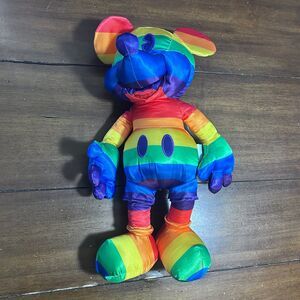 Disney Rainbow Collection 2020 Pride Mickey Mouse Plush - 15”